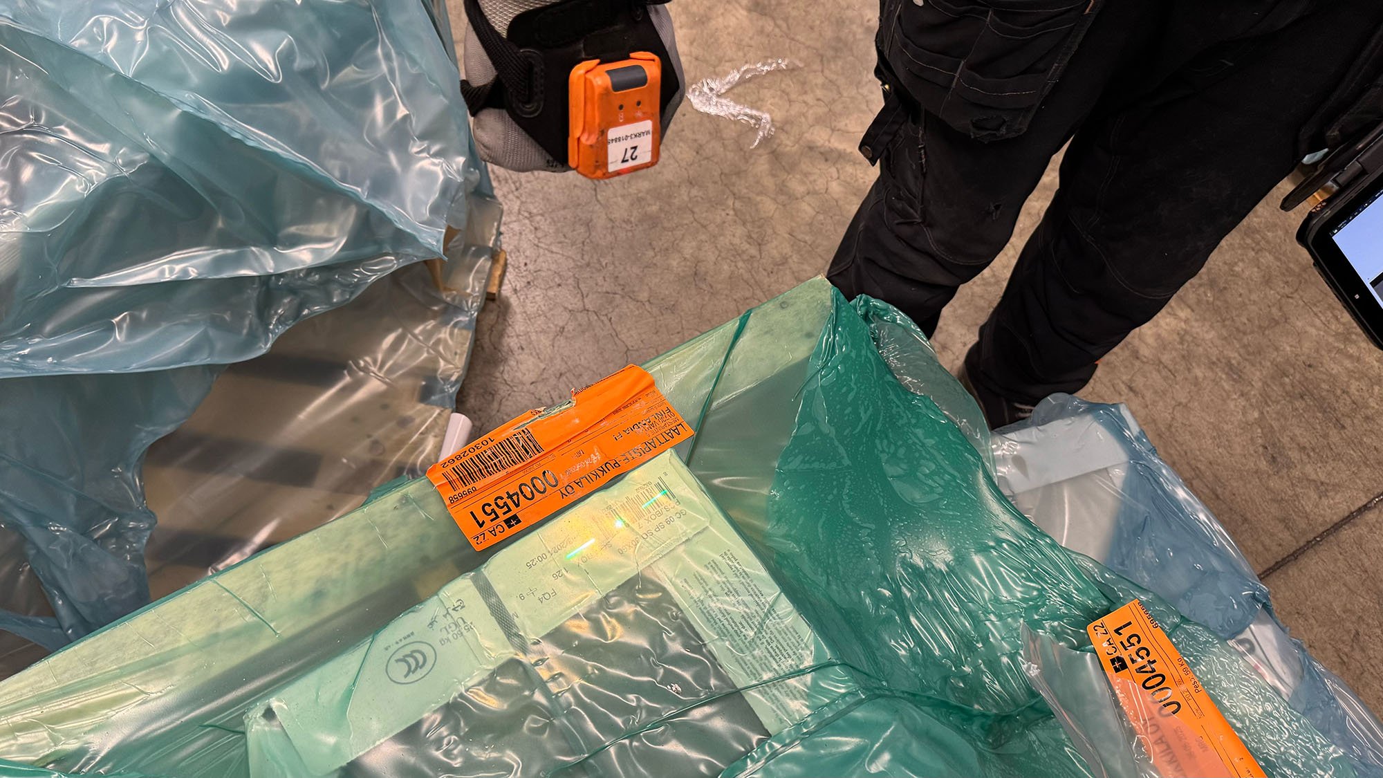 laattapsite proglove viivakoodinlukija 